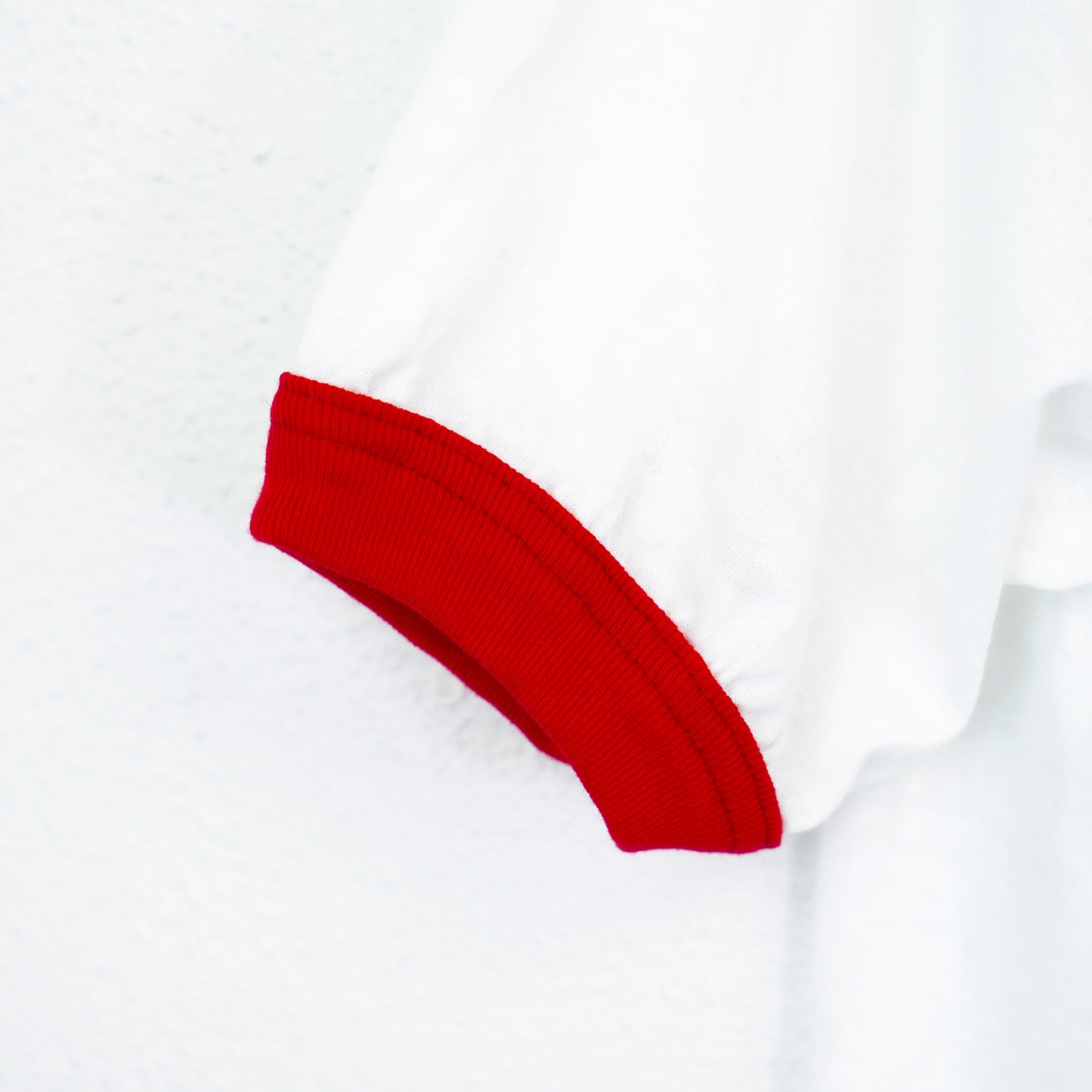 HOAX Vintage Retro Red Ringer Tee: Cotton Blend T-Shirt